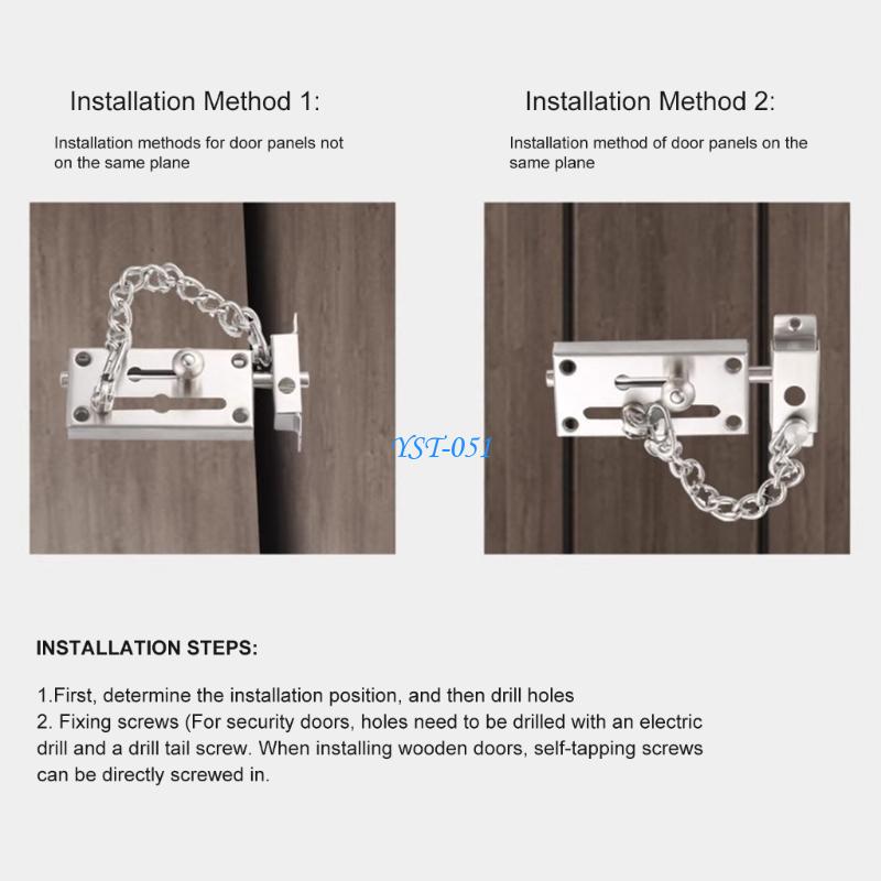 E15A Corrosions Resistant Stee - Security Chain Door reseña y precio