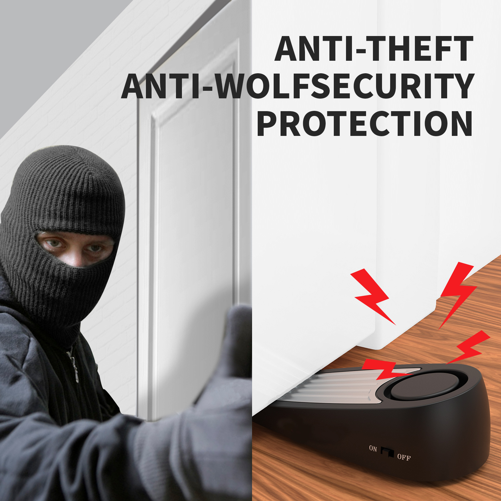 Wireless 130dB Door Stop Alarm - Door Stop Alarm reseña y precio