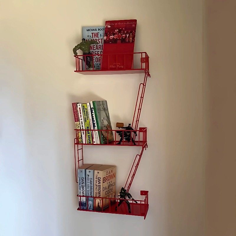 Fire Escape Wall Shelf, 3-Tier - Fire Escape Ladder reseña y precio