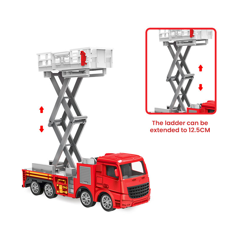 1:55 Diecast Fire Truck Model  - Fire Escape Ladder reseña y precio