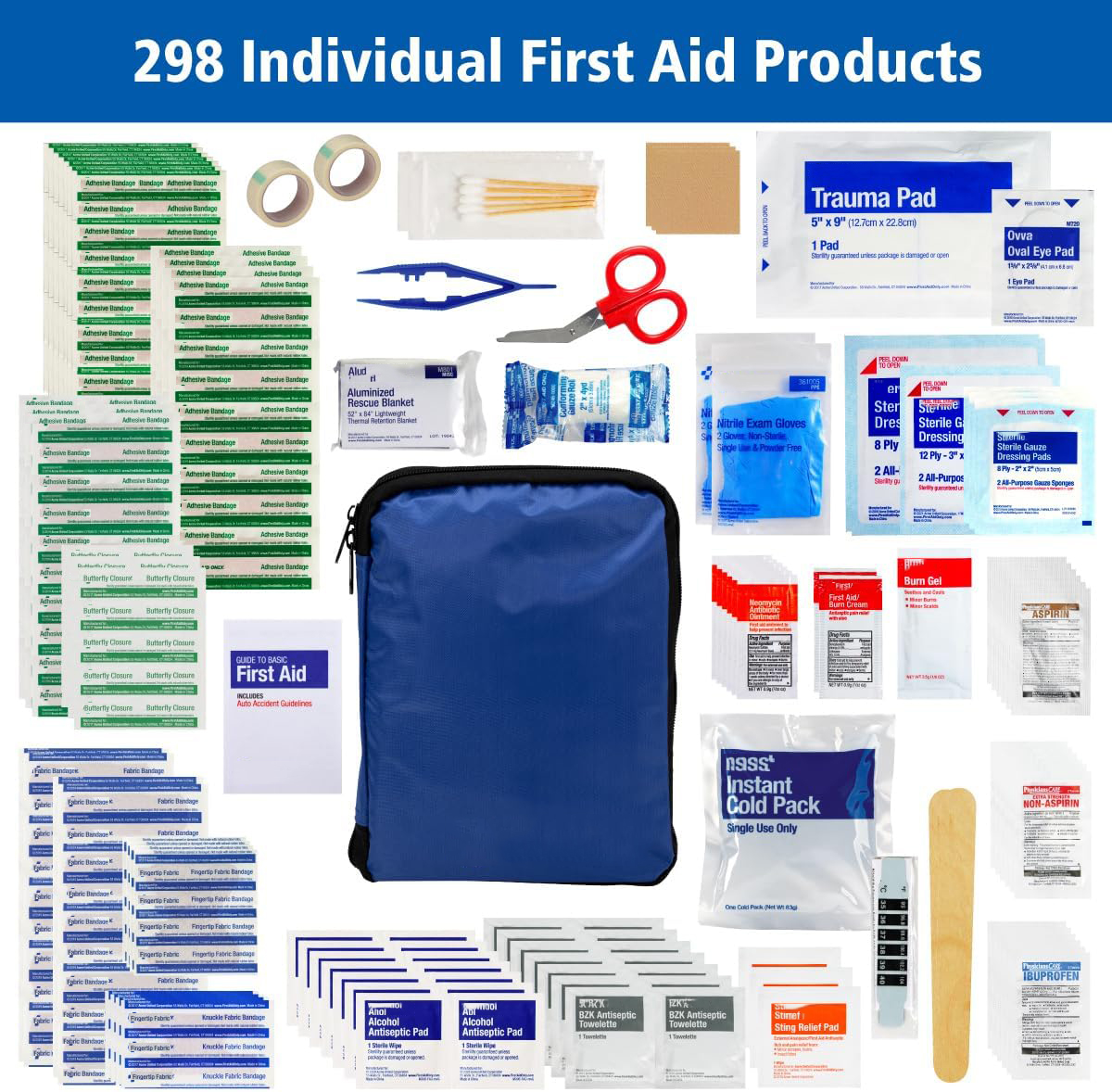 Kebon KB5029 298pcs Durable 60 - First Aid Bag Kit reseña y precio