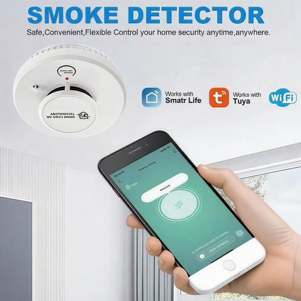 DFA Wifi Smoke Detector 2 in1  - Smoke Detector Interconnected reseña y precio
