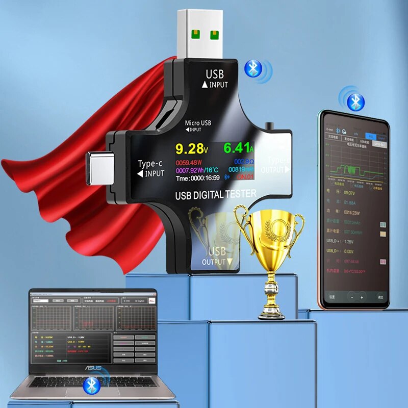 USB Tester DC Type-C PD Digita - Co Detector Plug reseña y precio