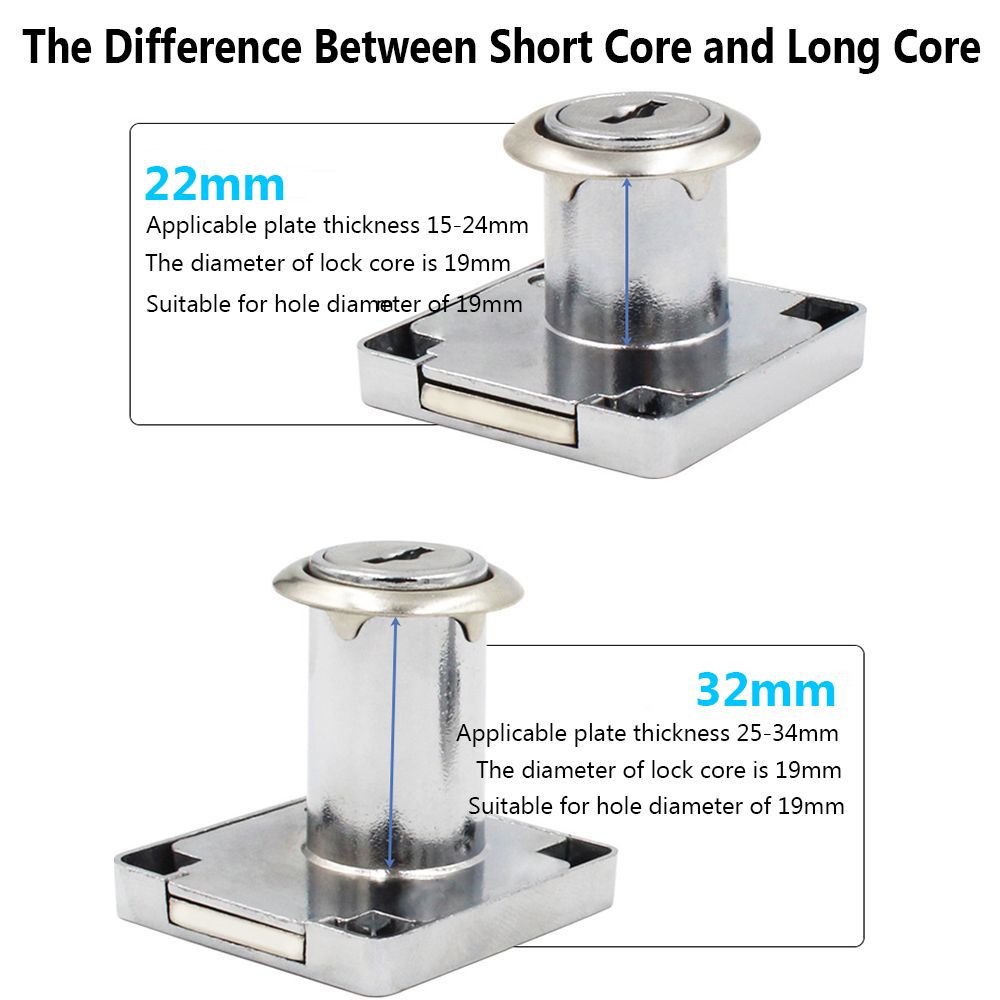 Office Burglarproof Zinc Alloy - Medicine Cabinet Lock reseña y precio