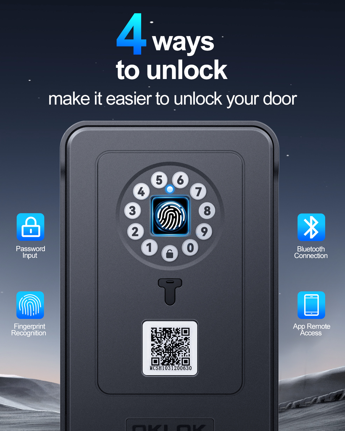 Wireless Smart lock Box Blueto - Lockbox Key Secure reseña y precio