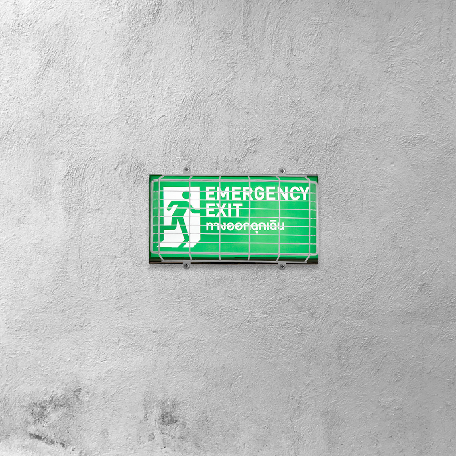 Iron LED Exit Sign Protective  - Emergency Exit Sign reseña y precio