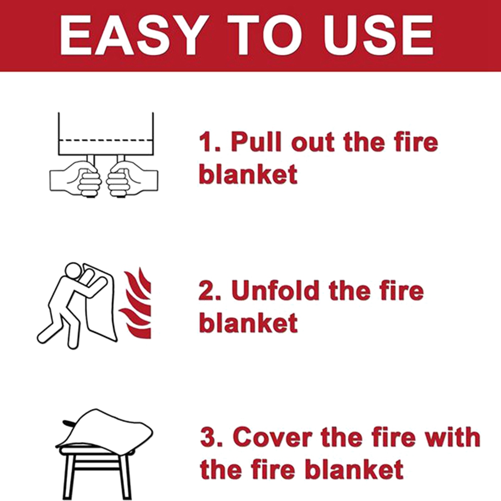 A40Z-Emergency Fire Blanket, F - Fire Blanket Kitchen reseña y precio