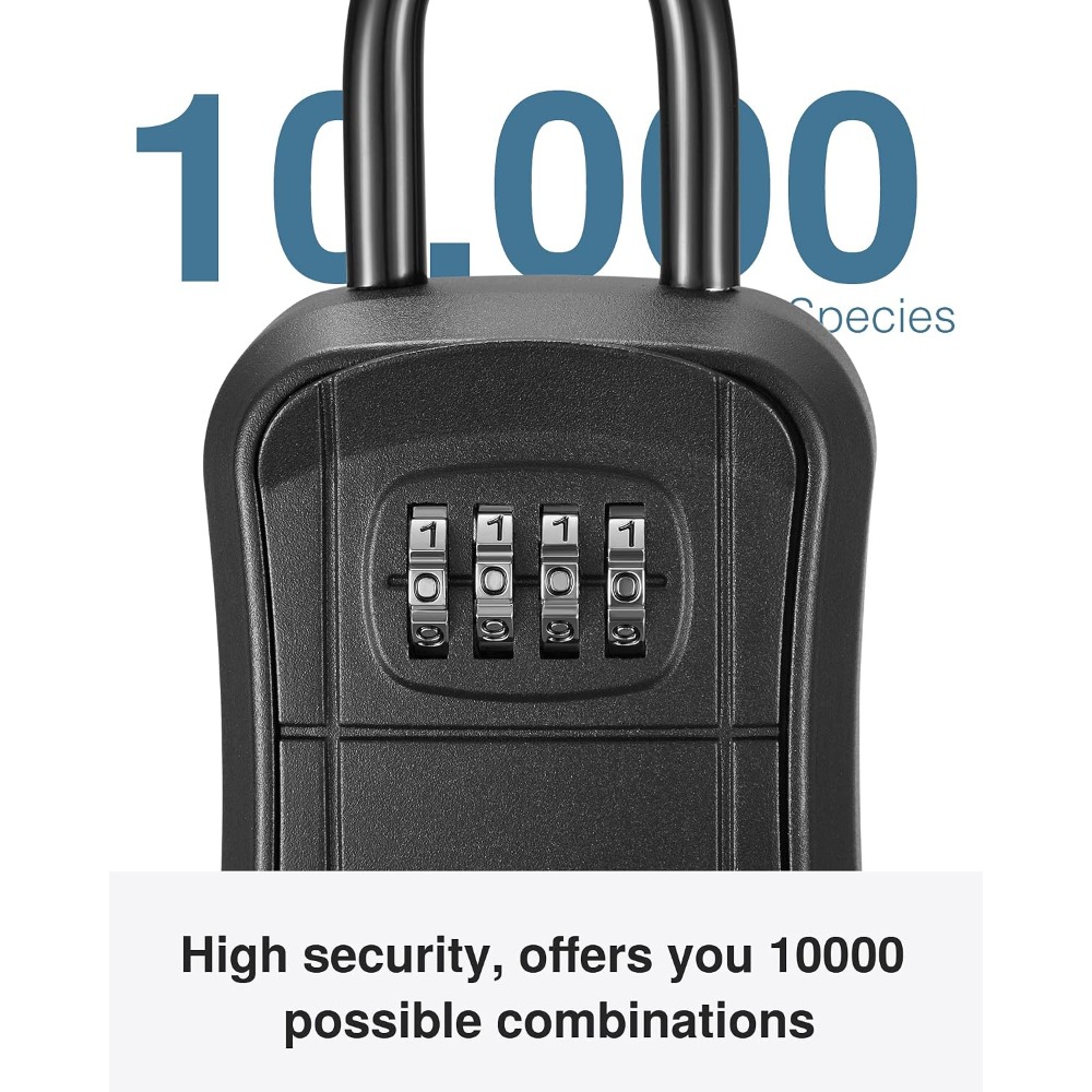 Key Lock Box, Portable Combina - Lockbox Key Secure reseña y precio
