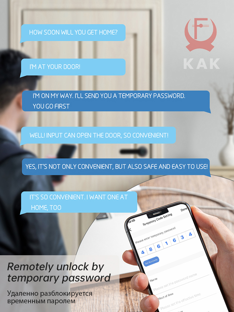 KAK Smart Fingerprint Door Loc - Security Chain Door reseña y precio