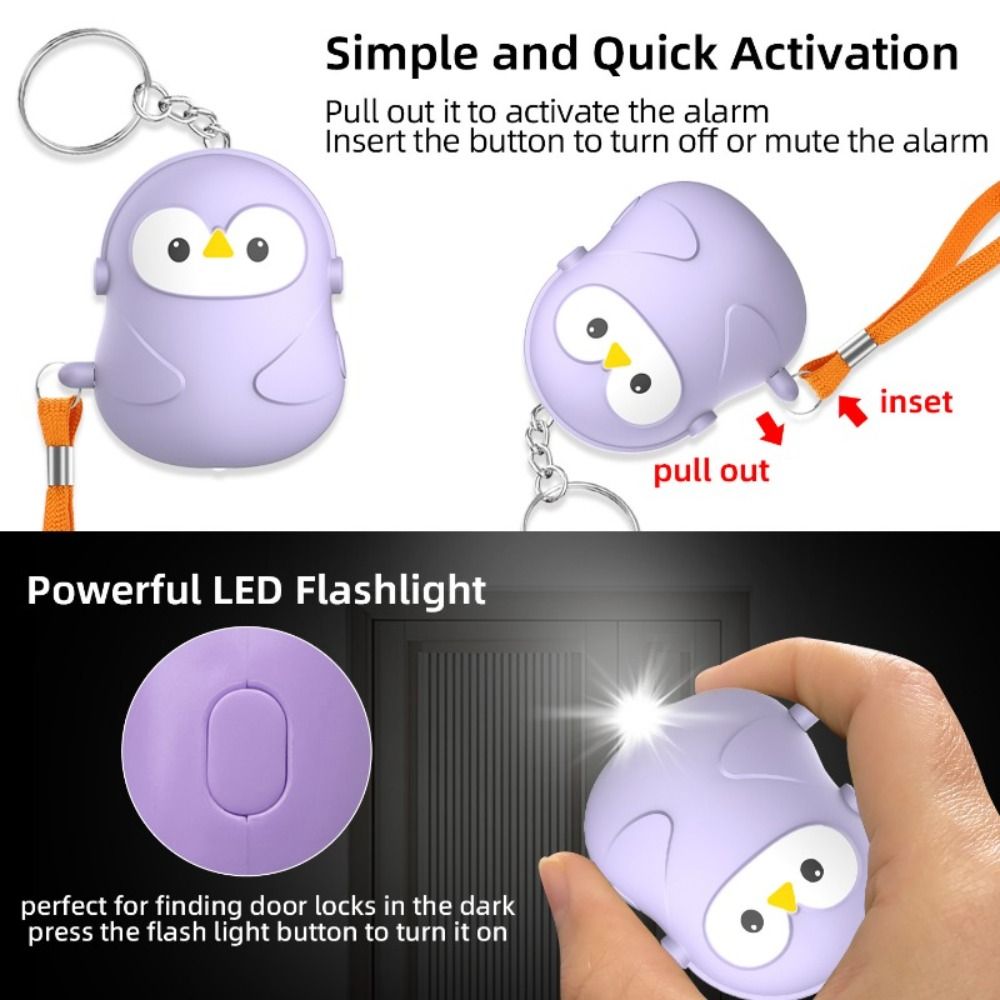 New 130dB Personal Self Defens - Personal Alarm Keychain reseña y precio
