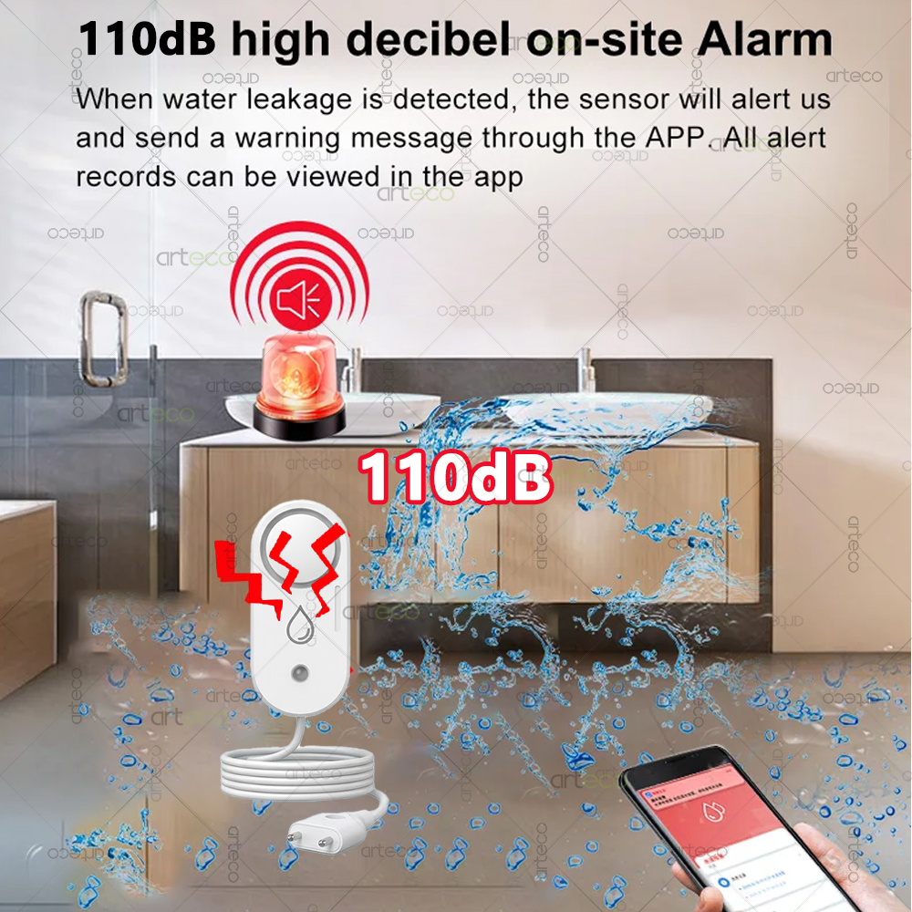 Zigbee Water Leakage Sensor Fl - Water Alarm Sensor reseña y precio