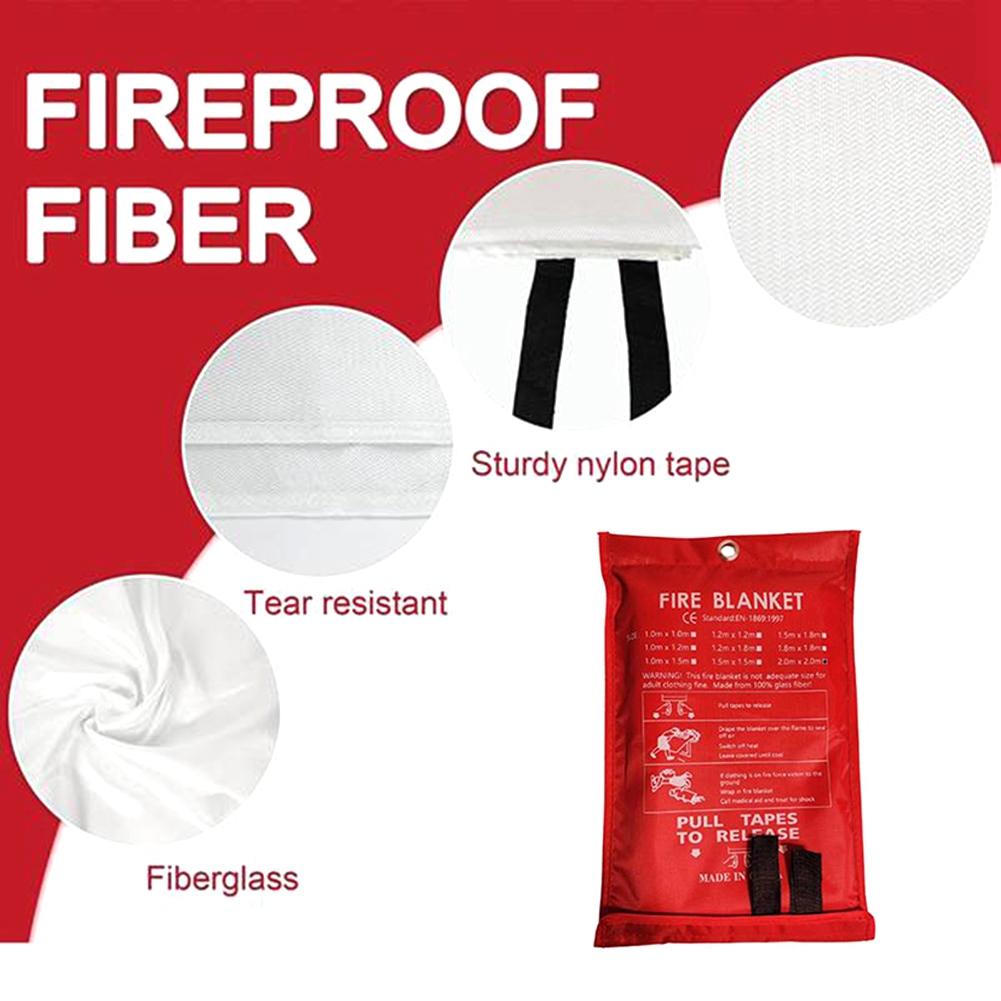 AED2-Emergency Fire Blanket, F - Fire Blanket Kitchen reseña y precio
