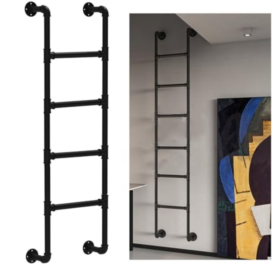Wall Mounted Metal Step Ladder - Fire Escape Ladder reseña y precio