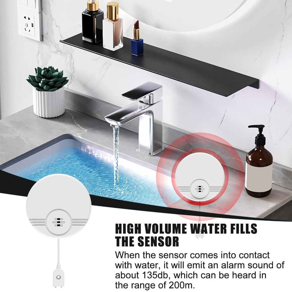 Dual Mode Sensor Water Leak Al - Water Alarm Sensor reseña y precio