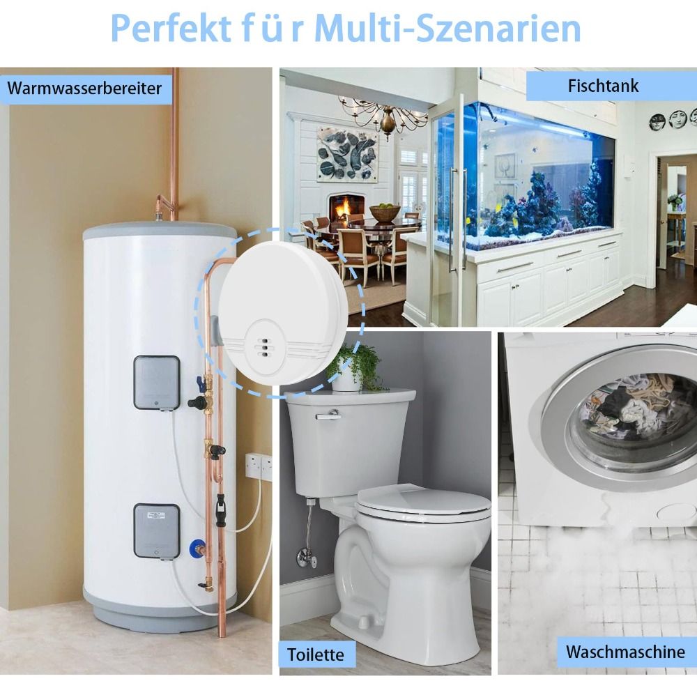 Dual Mode Sensor Water Leak Al - Water Alarm Sensor reseña y precio