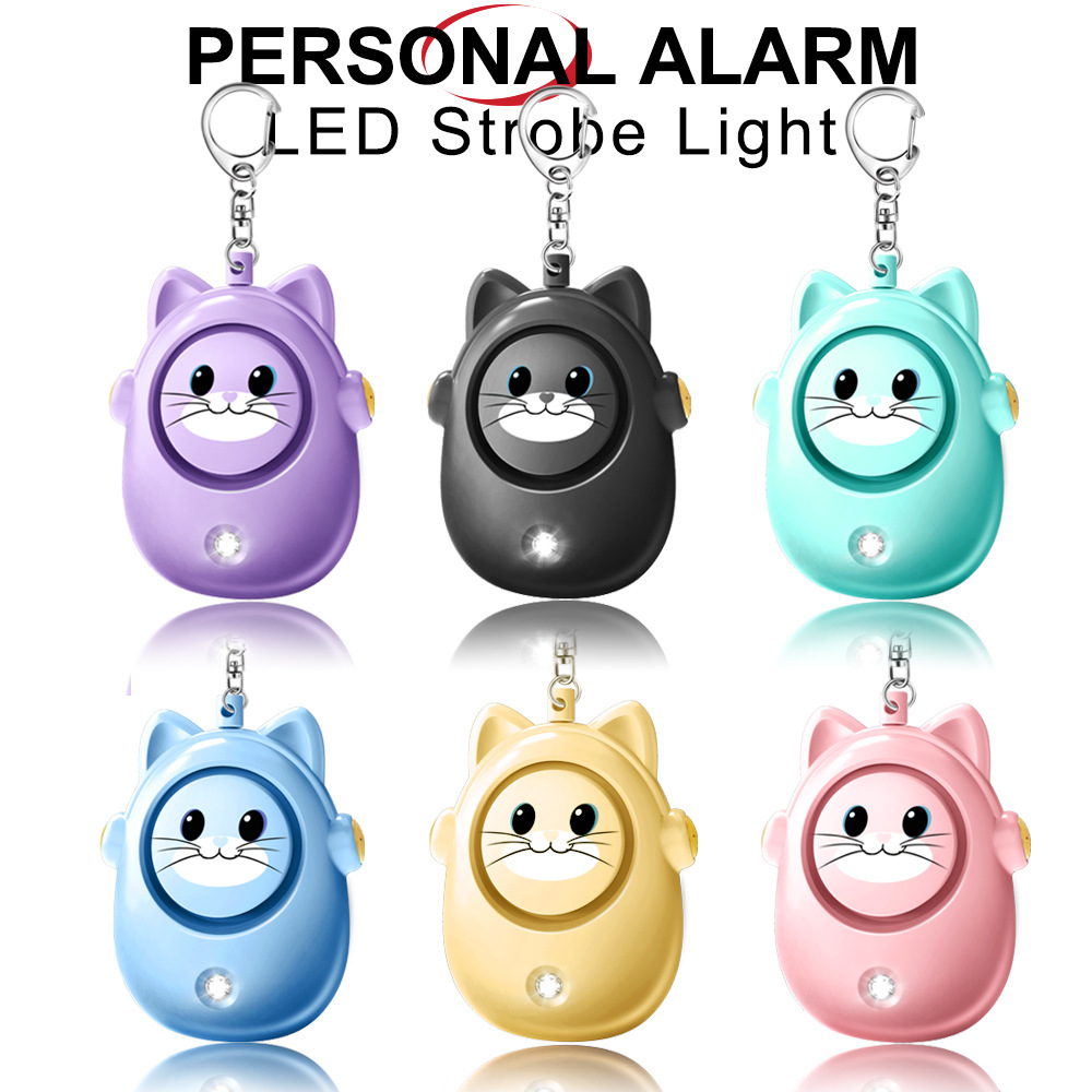 H8 2024 New Cute Cat Personal  - Personal Alarm Keychain reseña y precio