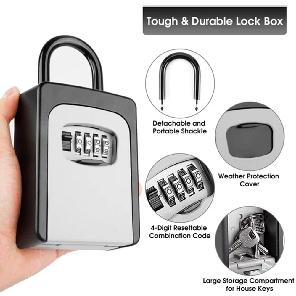 Wall-Mounted Key Storage Box P - Lockbox Key Secure reseña y precio