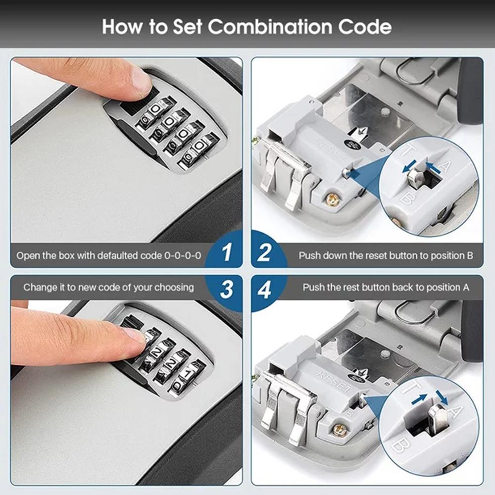 Wall-Mounted Key Storage Box P - Lockbox Key Secure reseña y precio