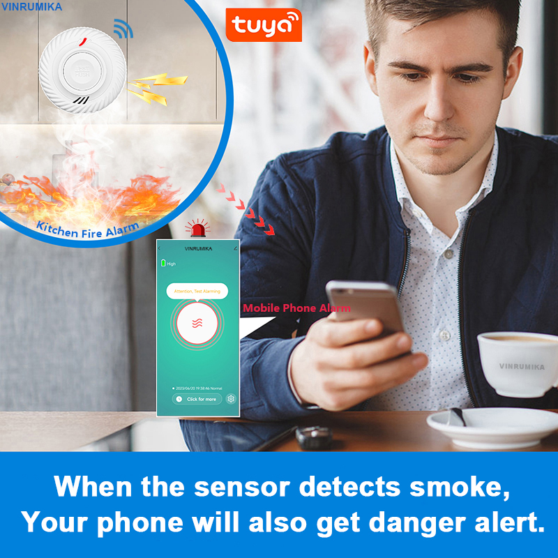 WiFi Tuya Smart Smoke Detector - Smoke Detector Interconnected reseña y precio