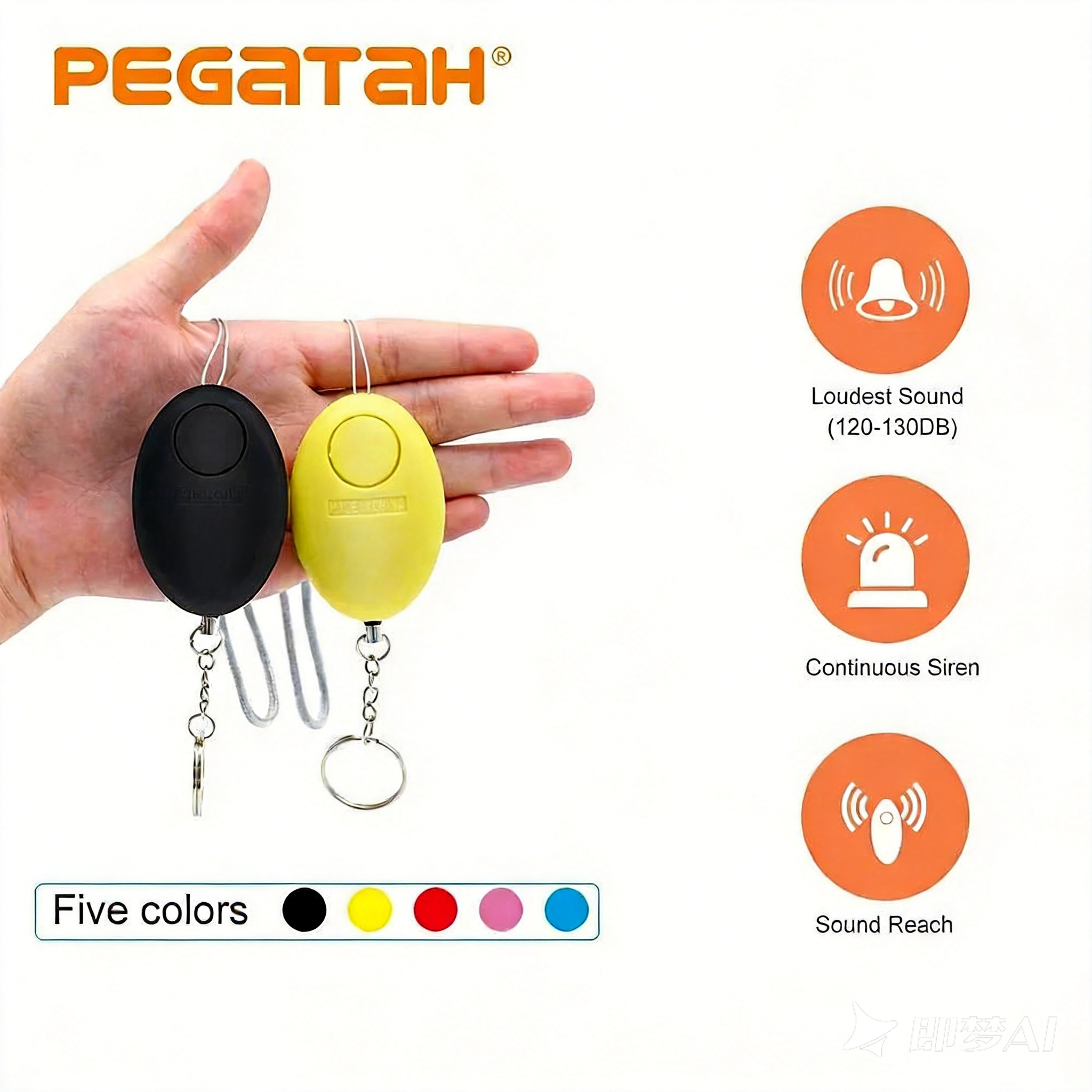 120dB Personal Safety Alarm Ke - Personal Alarm Keychain reseña y precio