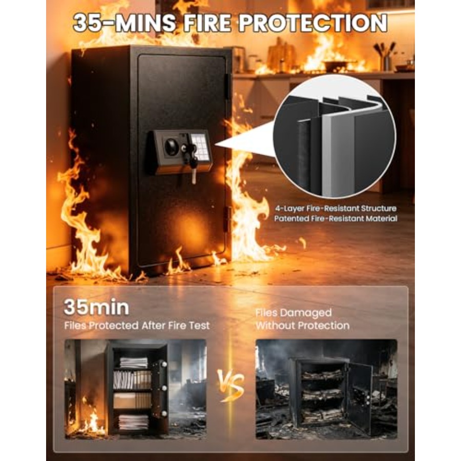 Home fireproof safe for docume - Fire Safe Document reseña y precio