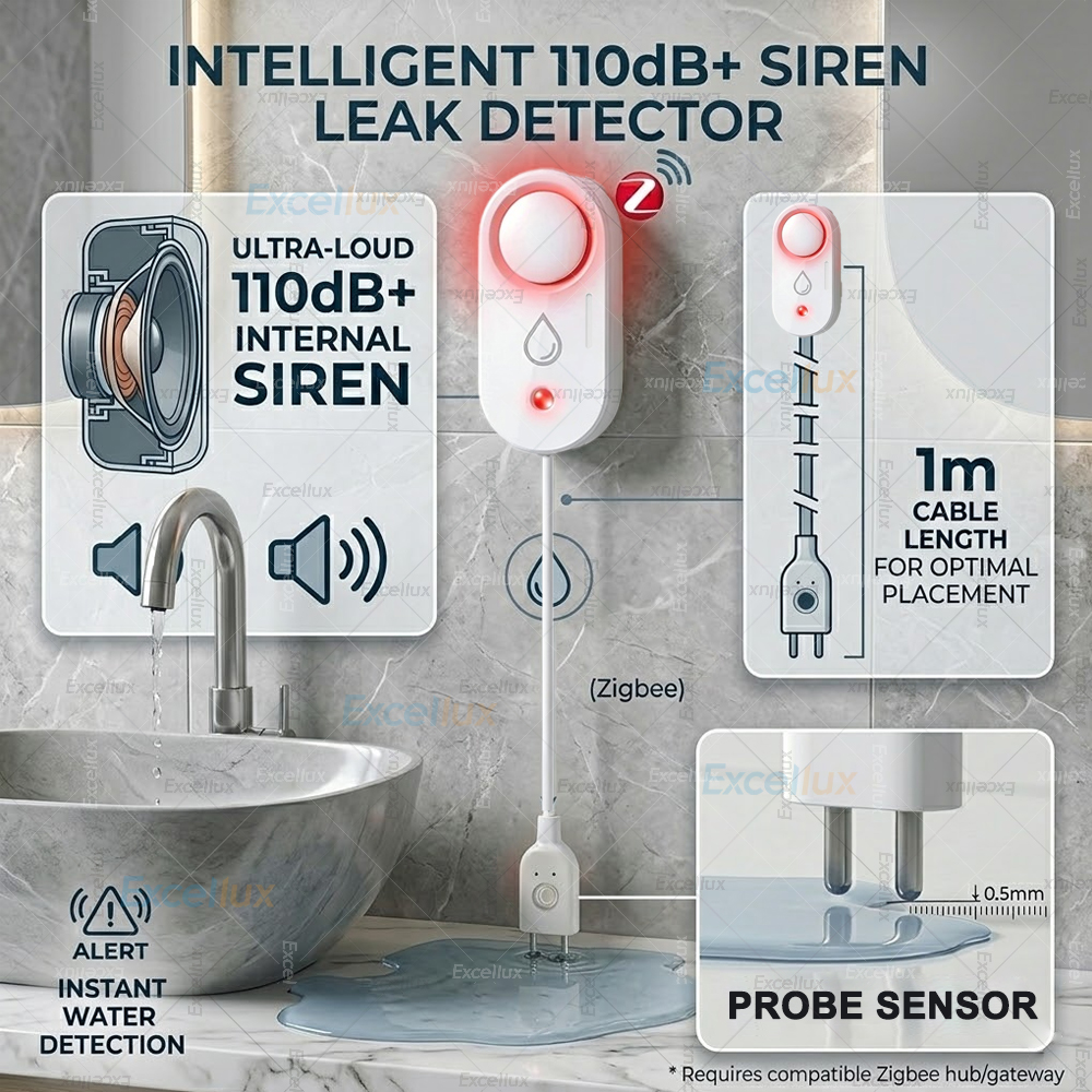 Smart Water Leak Sensor ZigBee - Water Alarm Sensor reseña y precio