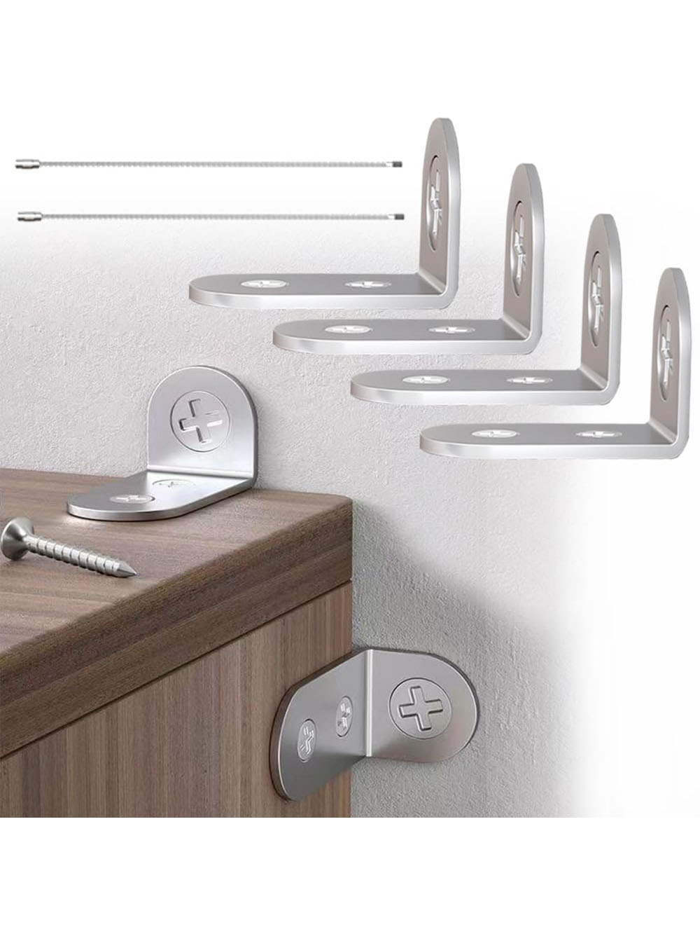 4pcs Furniture Anchors Earthqu - Earthquake Anchor Strap reseña y precio