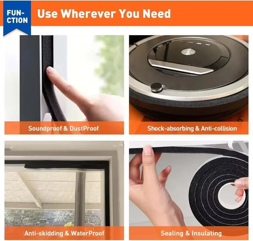 16pcs Resilience Seal Tape Sel - Window Lock Bar reseña y precio