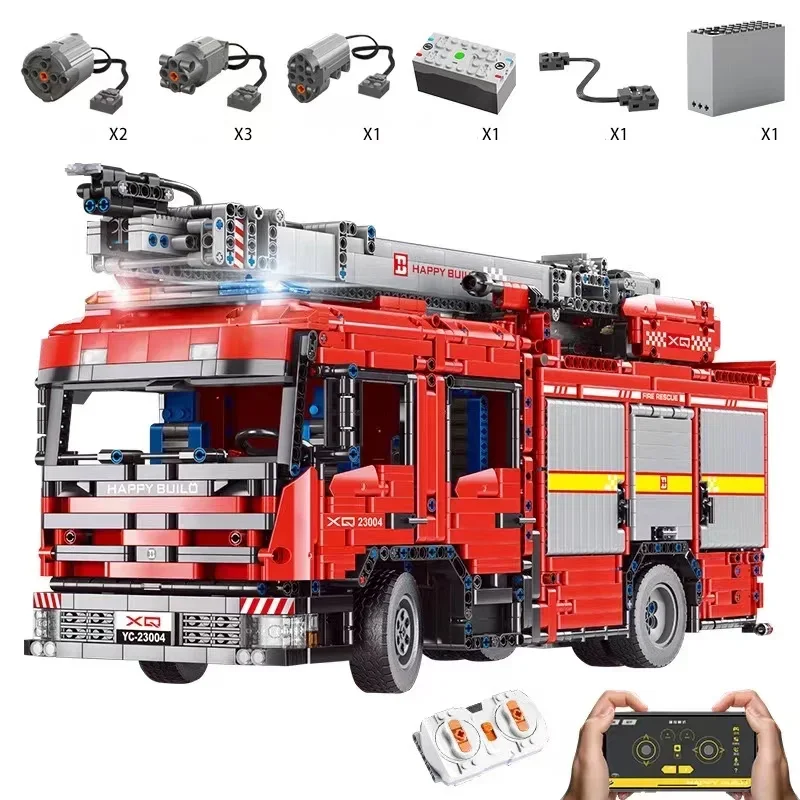 YC-23004 5133Pcs APP Car Model - Fire Escape Ladder reseña y precio