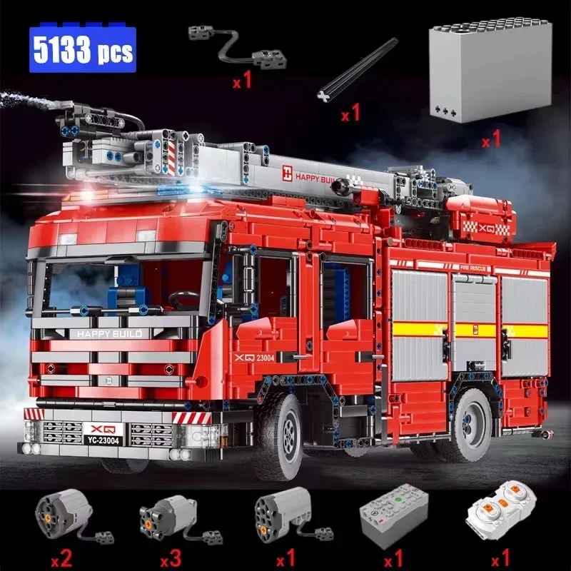 YC-23004 5133Pcs APP Car Model - Fire Escape Ladder reseña y precio