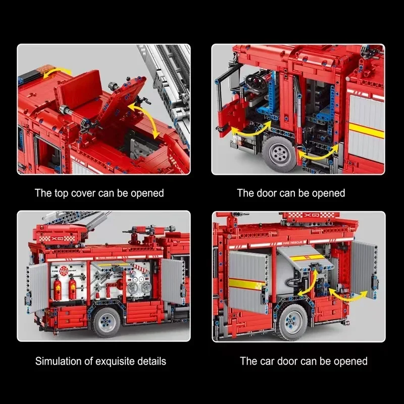 YC-23004 5133Pcs APP Car Model - Fire Escape Ladder reseña y precio
