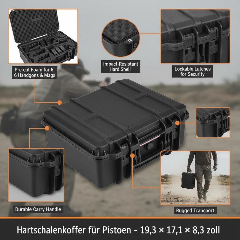 Gun Storage Box 15 x 12 x 10 I - Lockbox Key Secure reseña y precio
