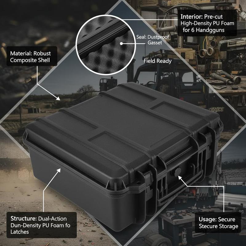 Gun Storage Box 15 x 12 x 10 I - Lockbox Key Secure reseña y precio
