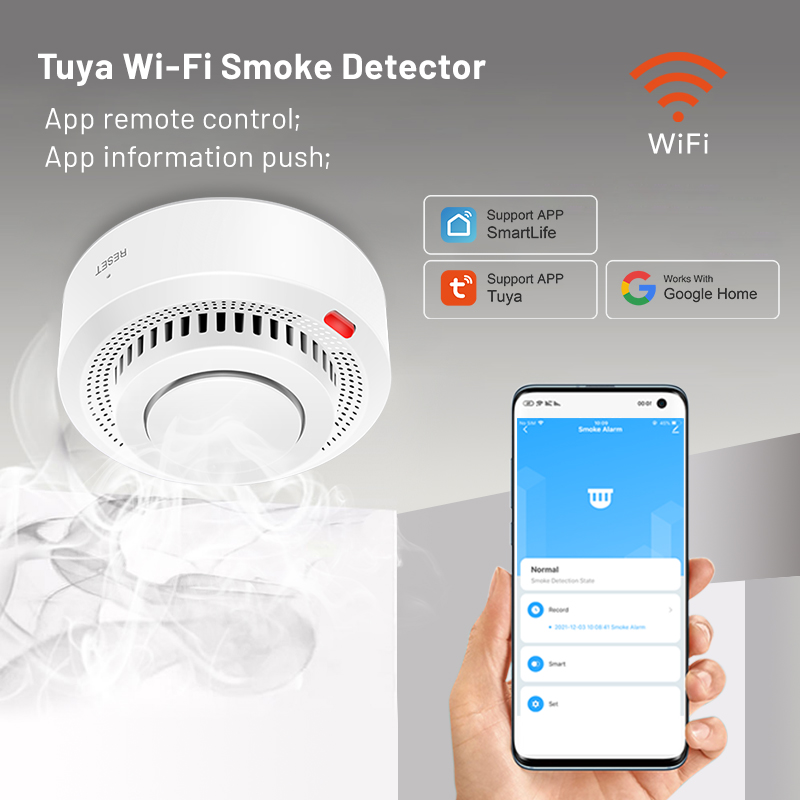 6Pack Tuya WiFi Smart Smoke Se - Smoke Detector Interconnected reseña y precio