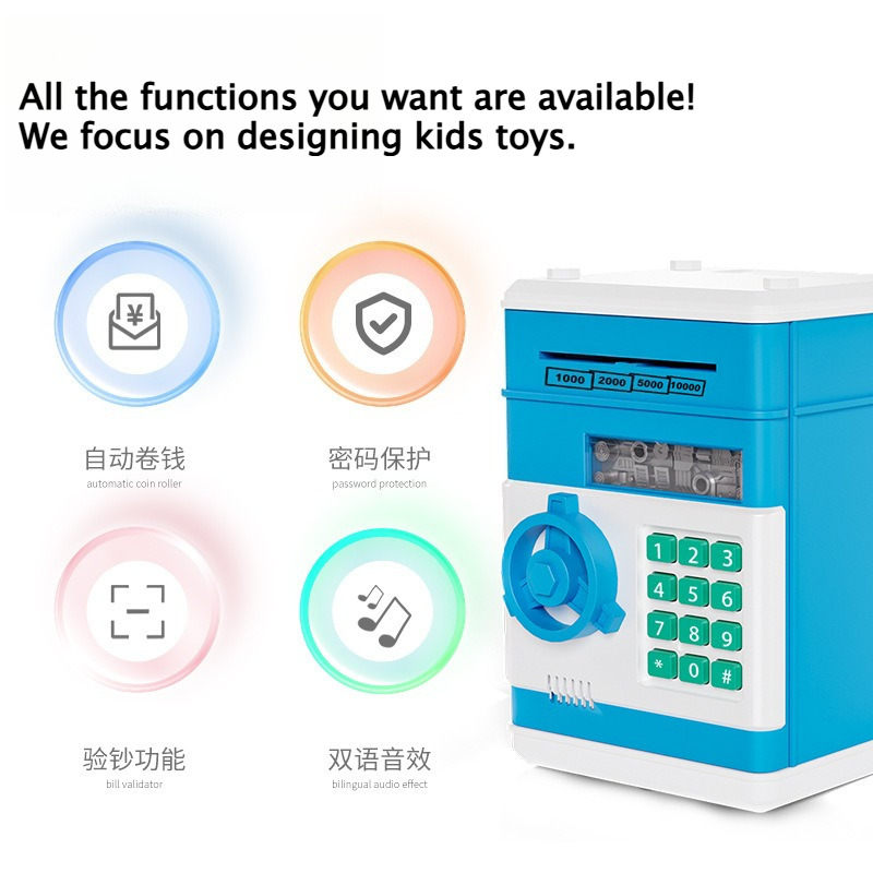 Creative Kids Piggy Bank Autom - Lockbox Key Secure reseña y precio