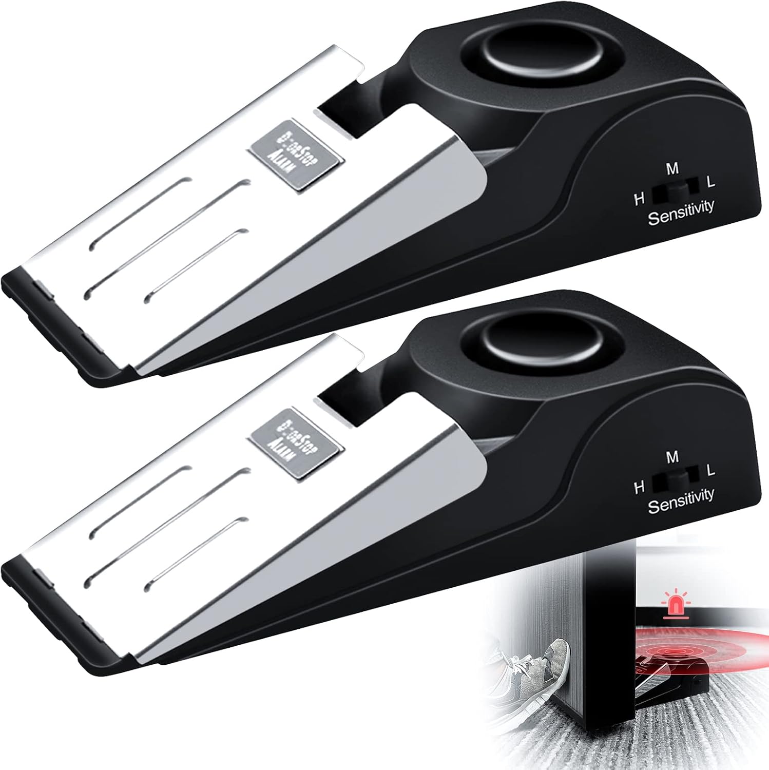 1/2Pcs Portable Travel 120 DB  - Door Stop Alarm reseña y precio