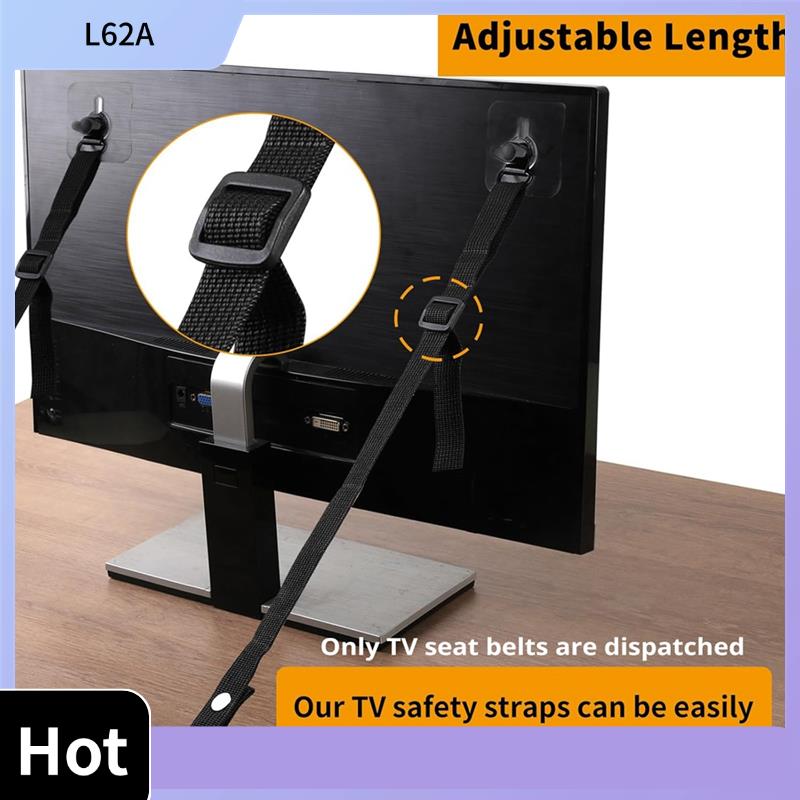 L62A 4 PCS Adjustable TV Safet - Earthquake Anchor Strap reseña y precio