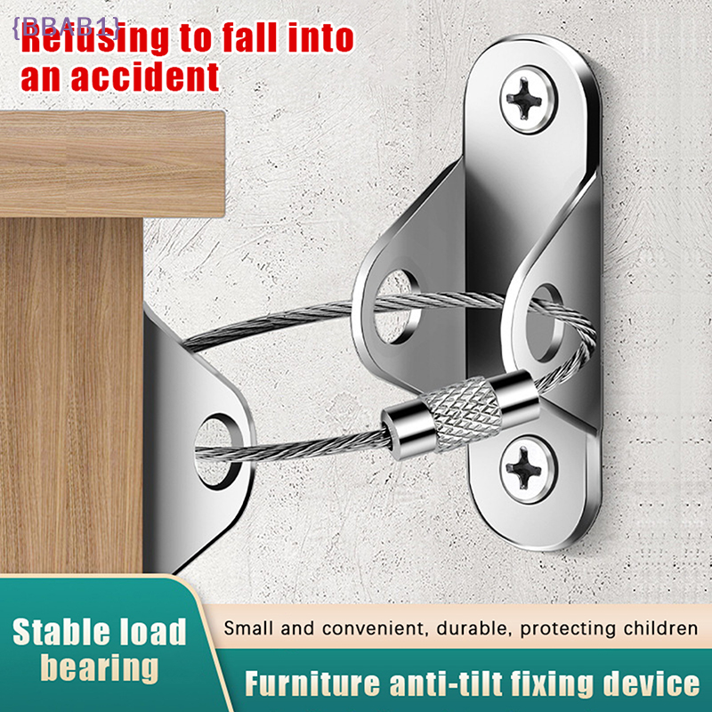 1Set Furniture Anchors Anti Ti - Earthquake Anchor Strap reseña y precio