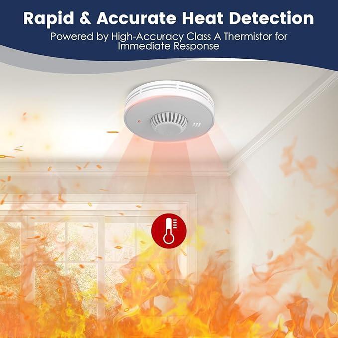 Wireless Interlinked Smoke and - Smoke Detector Interconnected reseña y precio