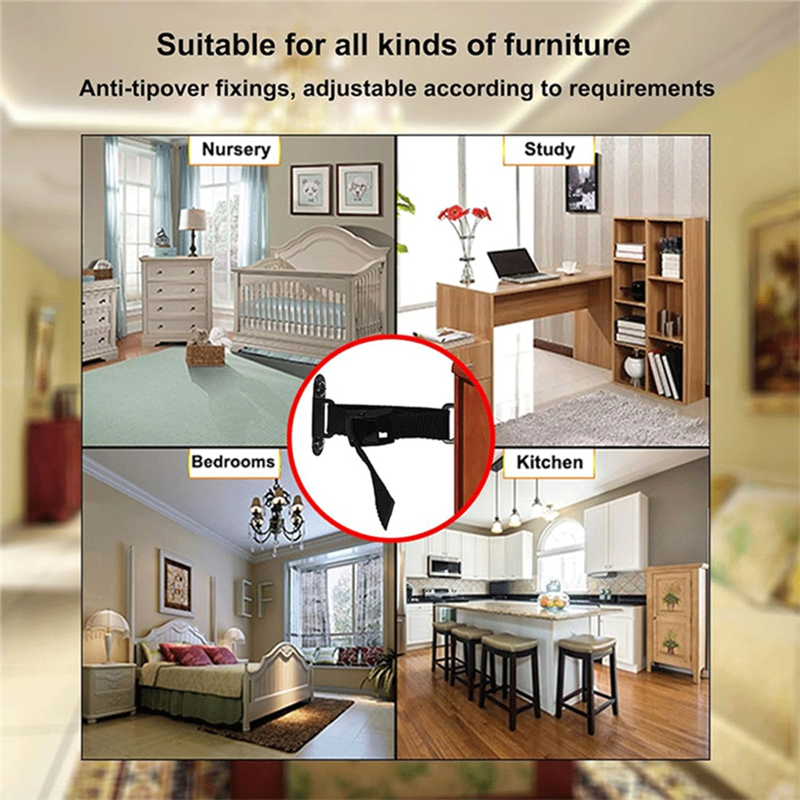A93Z Furniture Anchors, Adjust - Earthquake Anchor Strap reseña y precio